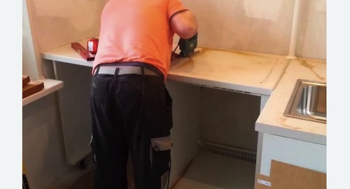 Сборка кухонного гарнитура. Ломоносов